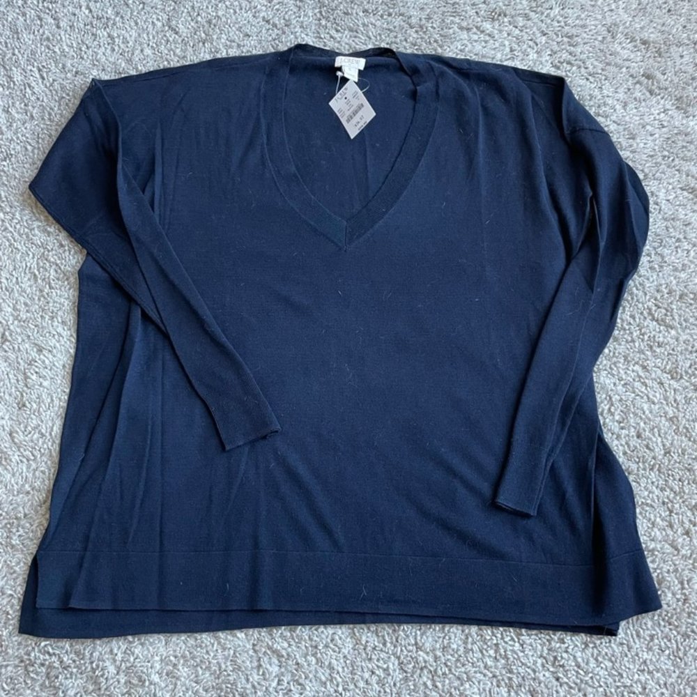 NWT Navy j. crew factory sweater small